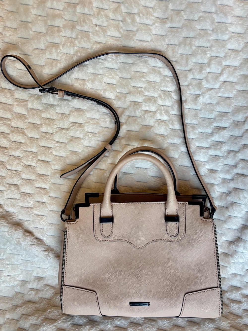Rebecca Minkoff Blush Pink Top-Handle Crossbody Satchel excellent condition